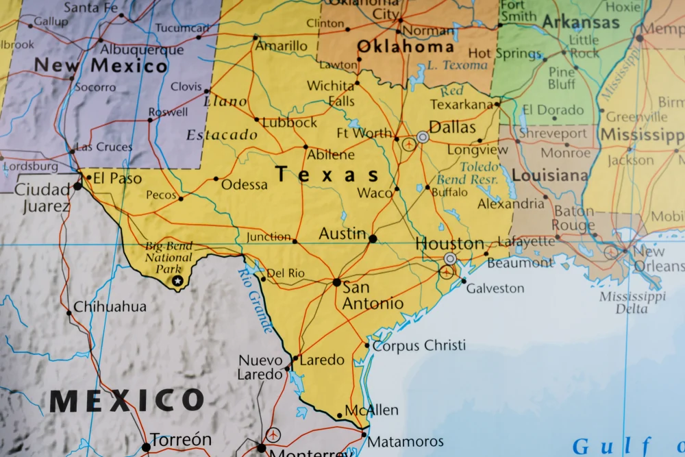 Texas,state,on,the,map
